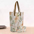 Floral Printed Oversized Shopper Tote Bag with Makeup Pouch - Uncommongifts.in