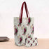 Maroon Floral Printed Oversized Shopper Tote Bag With Makeup Pouch - Uncommongifts.in
