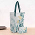 Green White Floral Printed Oversized Shopper Tote Bag with Makeup Pouch - Uncommongifts.in