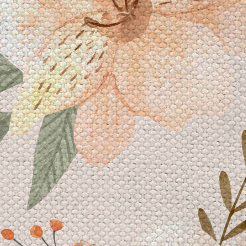 Floral Printed Oversized Shopper Tote Bag with Makeup Pouch - Uncommongifts.in