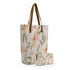 Floral Printed Oversized Shopper Tote Bag with Makeup Pouch - Uncommongifts.in