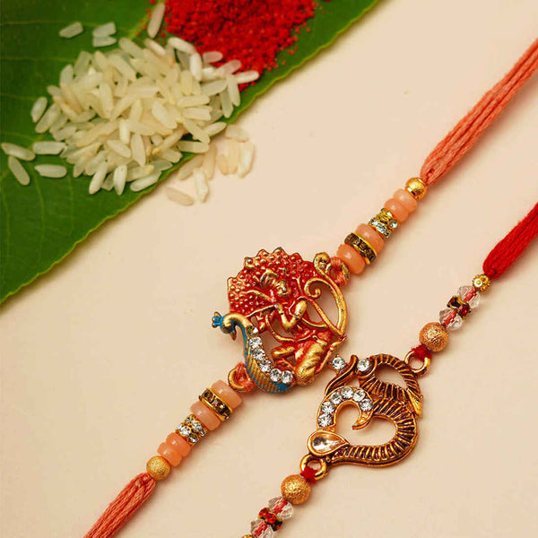 Om & Kartikeya Rakhi Set of 2 - Uncommongifts.in