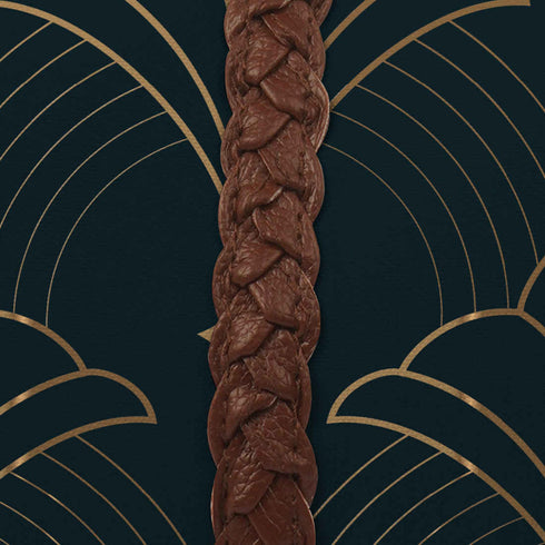 Black Ethnic Motifs Printed Half Moon Hobo Bag - Uncommongifts.in