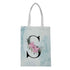 White Floral S Printed Shopper Tote Bag - Uncommongifts.in