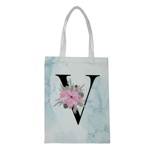 Customized White Printed Shopper Tote Bag - Uncommongifts.in