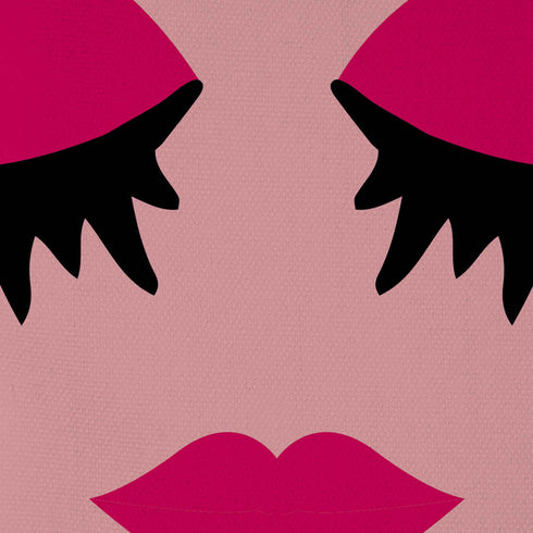 Pink Printed Lips and Eyes Tote Bag - Uncommongifts.in