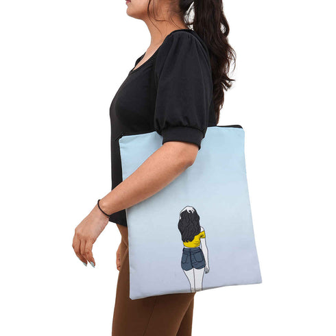 Printed Shopper Tote Bag - Uncommongifts.in
