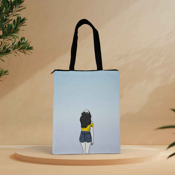 Printed Shopper Tote Bag - Uncommongifts.in