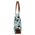 Blue Floral Printed Structured Tote Bag - Uncommongifts.in