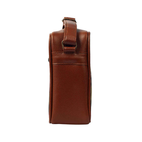 Women Yellow Floral Printed Sling Bag - Uncommongifts.in