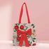 Women Red Floral Printed Bow Detail Tote Bag - Uncommongifts.in