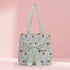 Women Grey Floral Printed Bow Detail Tote Bag - Uncommongifts.in