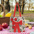 Women Red Floral Printed Bow Detail Tote Bag - Uncommongifts.in