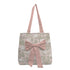 Peach Oversized Shopper Tote Bag with Bow Detail - Uncommongifts.in