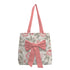 Women Pink Floral Printed Shopper Tote Bag with Bow Detail - Uncommongifts.in