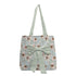 Women Grey Floral Printed Bow Detail Tote Bag - Uncommongifts.in