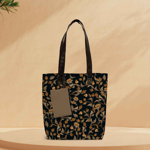 Floral Printed Oversized Shopper Tote Bag - Uncommongifts.in