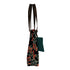Women Black Leaf Printed Shopper Tote Bag with Pouch - Uncommongifts.in