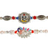 Shri Ganesh & Peacock Rakhi Set of 2 - Uncommongifts.in