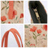 Women Beige Floral Printed Shopper Tote Bag - Uncommongifts.in