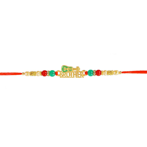Brother Text Guitar Rakhi - Uncommongifts.in