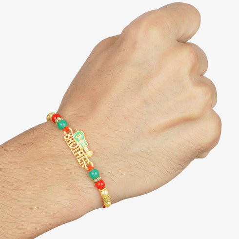 Brother Text Guitar Rakhi - Uncommongifts.in