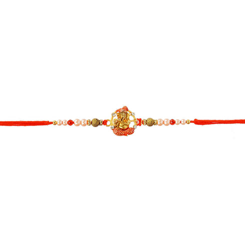 Meenakari Ganesha Religious Rakhi for Brother - Uncommongifts.in