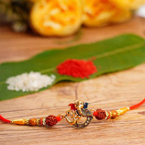Om Shri Ganesh Religious Rakhi - Uncommongifts.in
