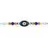 Blue Crystal Beaded Evil Eye Rakhi - Uncommongifts.in