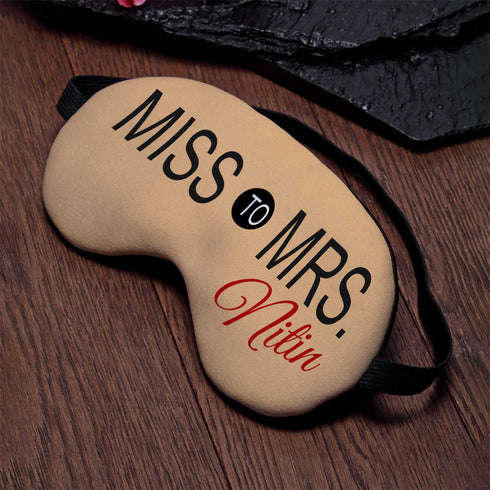 Printed Personalized Eye Mask - Uncommongifts.in