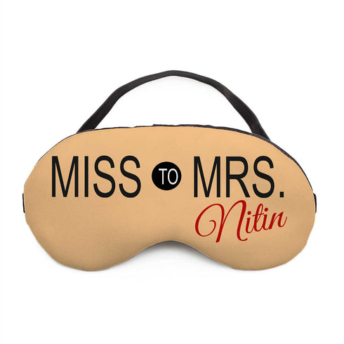 Printed Personalized Eye Mask - Uncommongifts.in