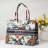 Flower Printed Customised Box Tote Bag - Uncommongifts.in