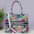 Vibrant Leaf Printed Customised Box Tote Bag - Uncommongifts.in