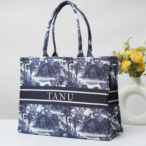 Customized Animal Printed Oversized Shopper Box Bag - Uncommongifts.in