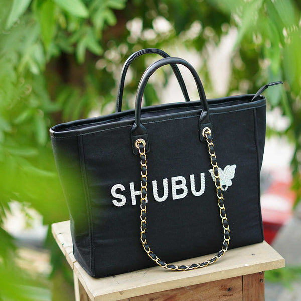 Rhinestone Alphabets Personalised Handbag - Uncommongifts.in