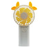 Yellow & White Face Fan - Uncommongifts.in