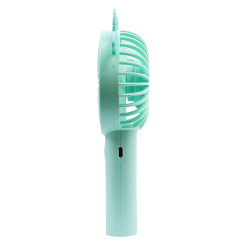 Fun and Functional Green Face Fan - Uncommongifts.in