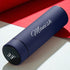 Temperature Bottle With Name - Navy Blue - Uncommongifts.in