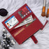 Personalised Women's Wallet With Charm - Red - Uncommongifts.in