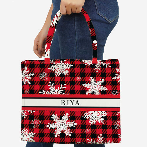 Customized Christmas Theme Box Tote Bag - Uncommongifts.in