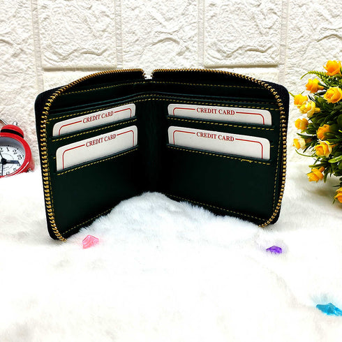 Personalised Unisex Wallet With Charm - Olive - Uncommongifts.in