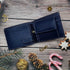 Personalised Men's Wallet With Charm - Blue - Uncommongifts.in