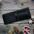 Personalised Men's Wallet With Charm - Black - Uncommongifts.in