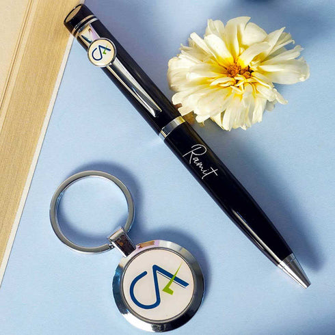 CA Pen Keychain Combo Gift Set - Uncommongifts.in