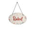 Floral Personalised Wall Hanging - Uncommongifts.in