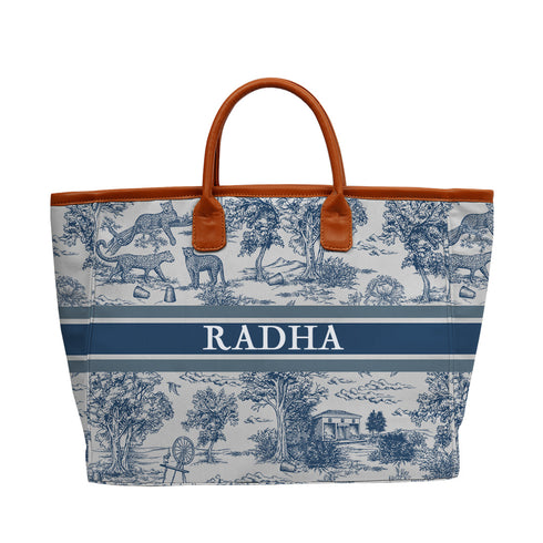 Blue Jungle Printed Luna Handbag - Uncommongifts.in