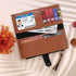 Personalised Couples Wallet Combo with Charms - Tan - Uncommongifts.in