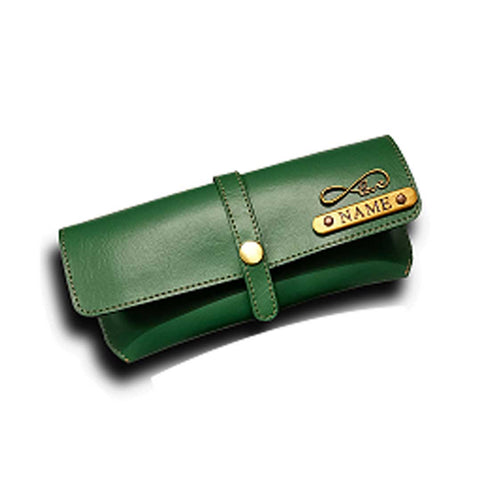 Personalised Men's Wallet Combo With Charm - Olive - Uncommongifts.in