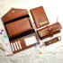 Personalised Gift Combo Women's Wallet With Charm - Brown - Uncommongifts.in