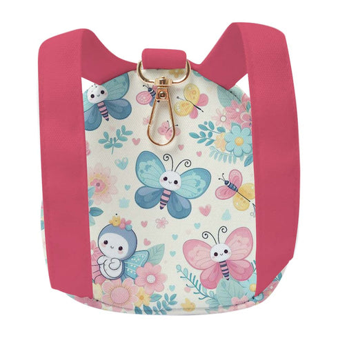 Personalised Butterflies Printed Backpack Keychain